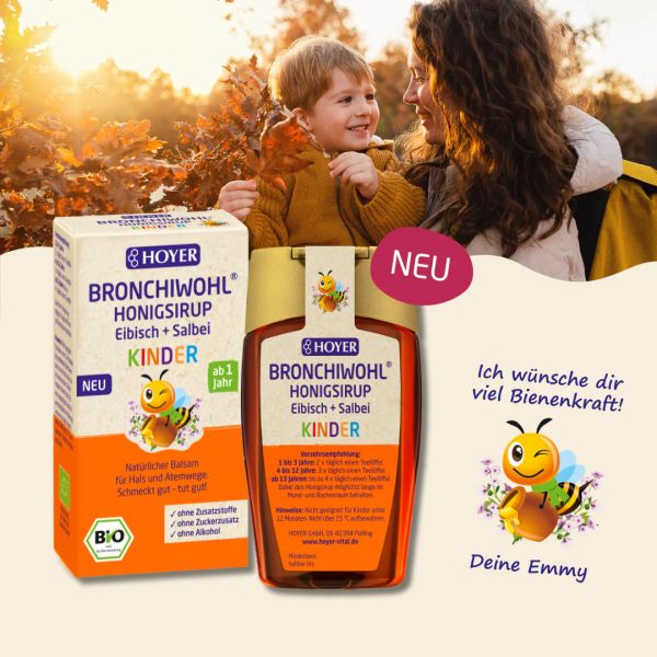 BRONCHIWOHL® Kinder Honigsirup Eibisch + Salbei, 250 g