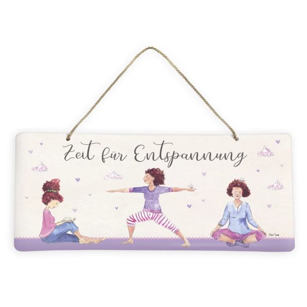 Blechschild Kleine Auszeit "Zeit für Entspannung"