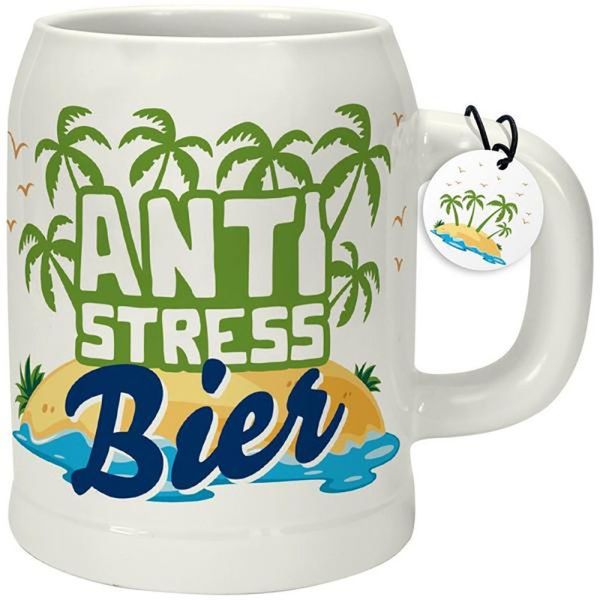 Bierkrug "Anti-Stress Bier"
