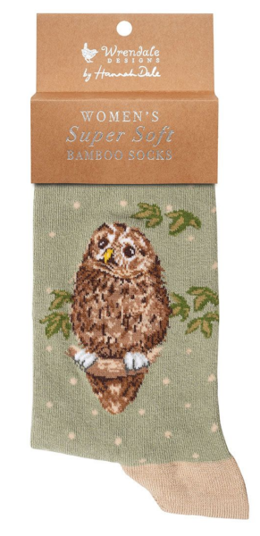 Wrendale Damen-Socken Eule "Treetops", Gr. 37 - 42