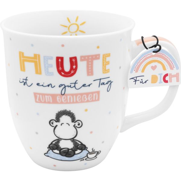 Tasse groß " Heute ist ein guter Tag zum genießen "