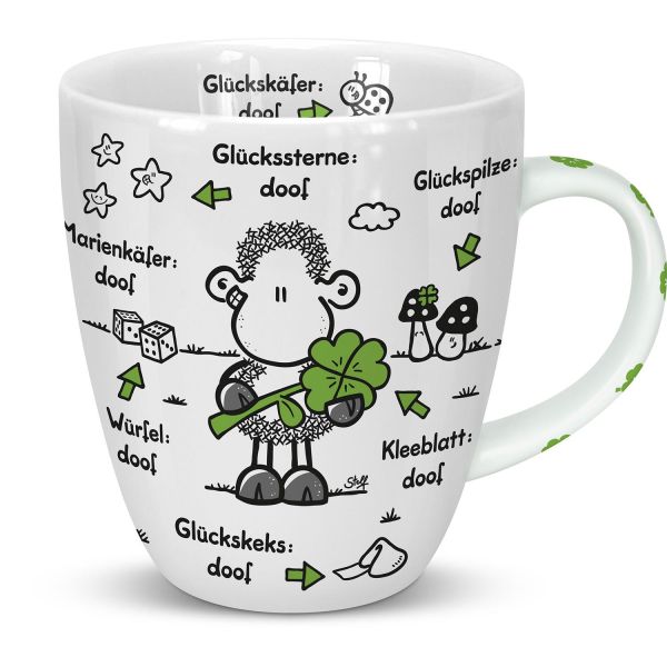 Tasse groß " Ohne Glück ist alles doof "