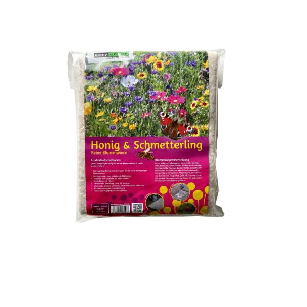 Saatgut-Vlies "Honig & Schmetterling" 1,2m² - Blühmischung