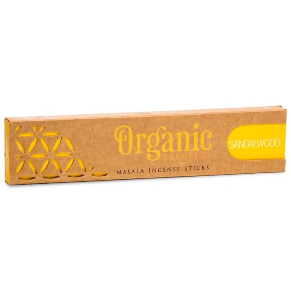 Masala Räucherstäbchen Organic - Sandelholz, 15 g