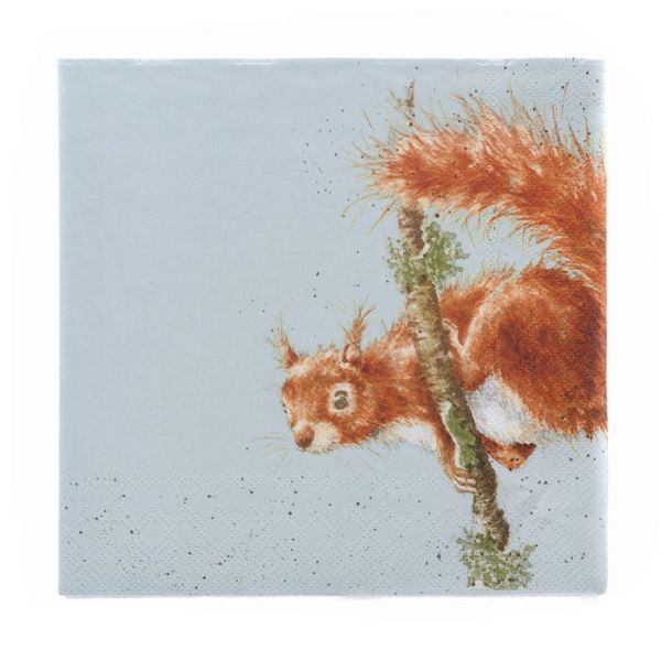 Wrendale Lunch-Servietten "The Acrobat Squirrel"