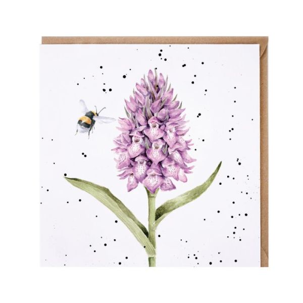 Wrendale Klappkarte "March Orchid"