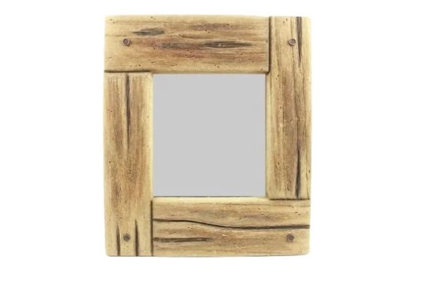 Spiegel rechteckig, Holz, 43 x 50 cm
