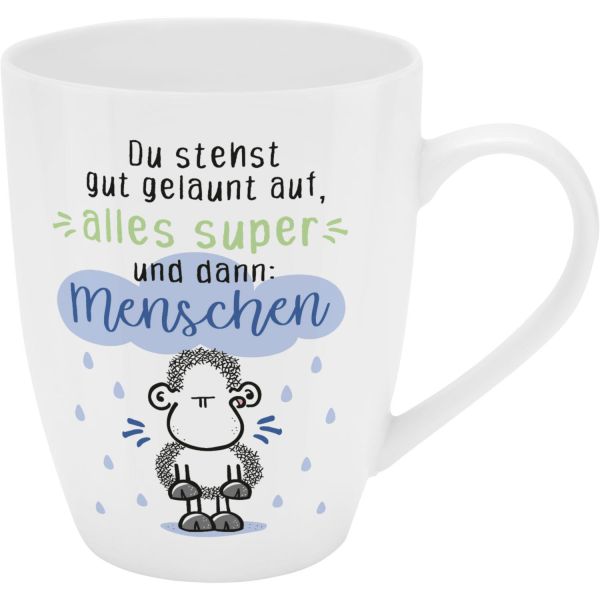 Böser Becher "Du stehst gut gelaunt auf, alles super, und dann: Menschen!"