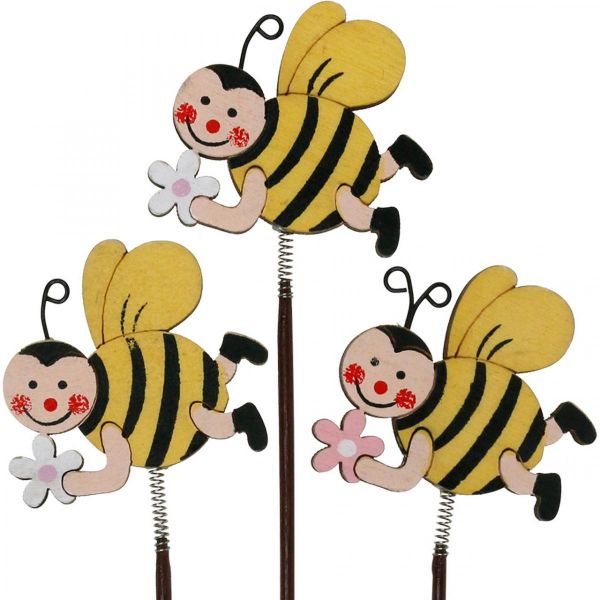 Blumenstecker Biene mit Blume