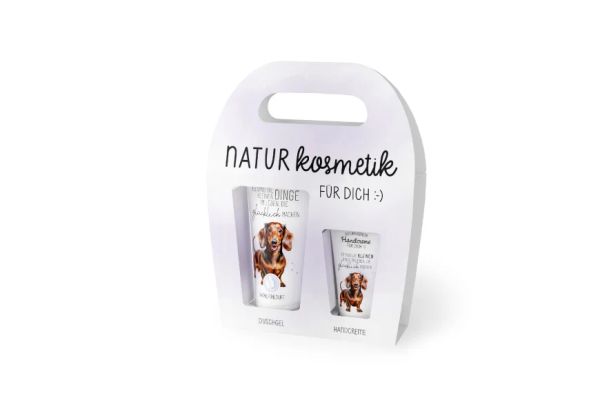 Naturkosmetik-Set "Dackel" - Duschgel & Handcreme