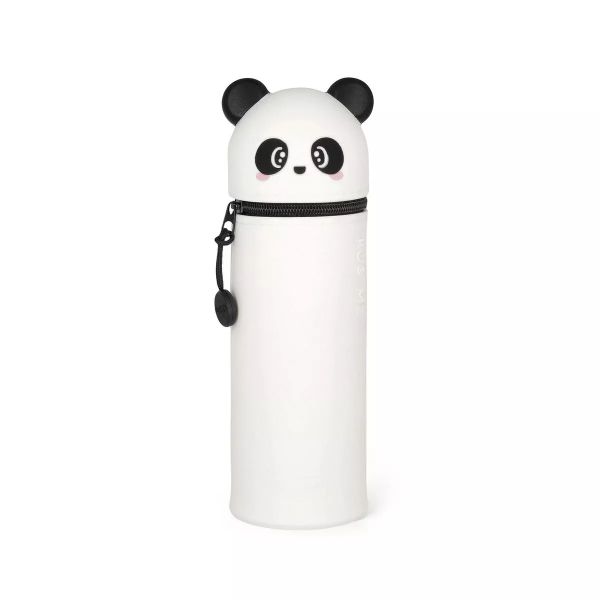 Legami 2-in-1-Federmäppchen aus weichem Silikon - Kawaii - Panda