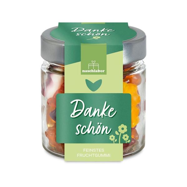 Fruchtgummis im Glas - Dankeschön, 120 g