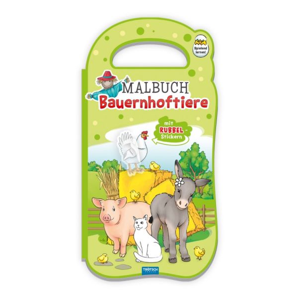 Malbuch & Rubbelsticker Bauernhof
