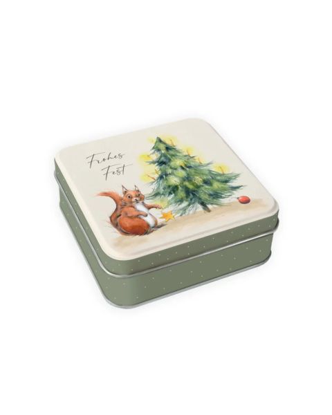 Geschenkdose "Weihnachten mit Eichhörnchen"