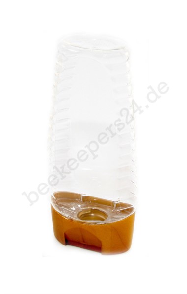PET Honig Drückflasche 300 g mit Deckel, Honig Quetschflasche