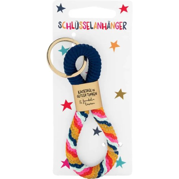 Schlüsselanhänger " Kacktage in Glitzer tunken & funkeln lassen"