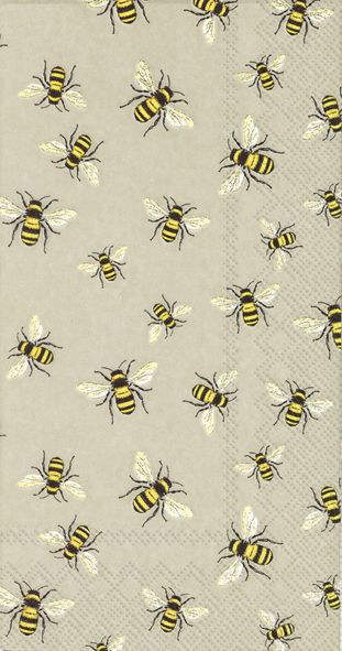 Buffet-Servietten "Lovely bees linen"
