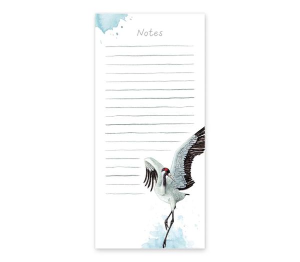 MALUU Notizblock Dancing Crane