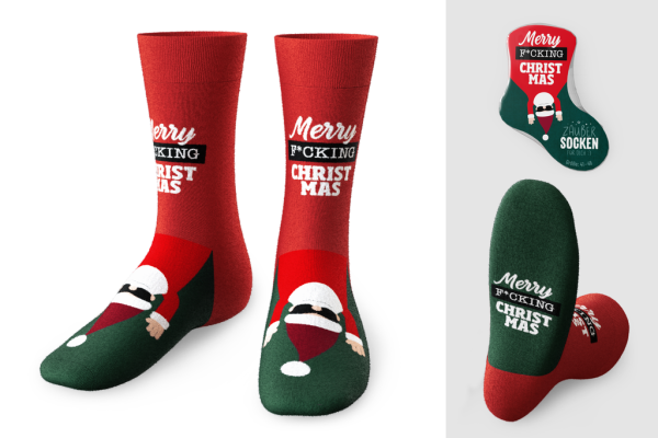 Zaubersocken Men X-mas "Weihnachtsmann" Gr.41-46