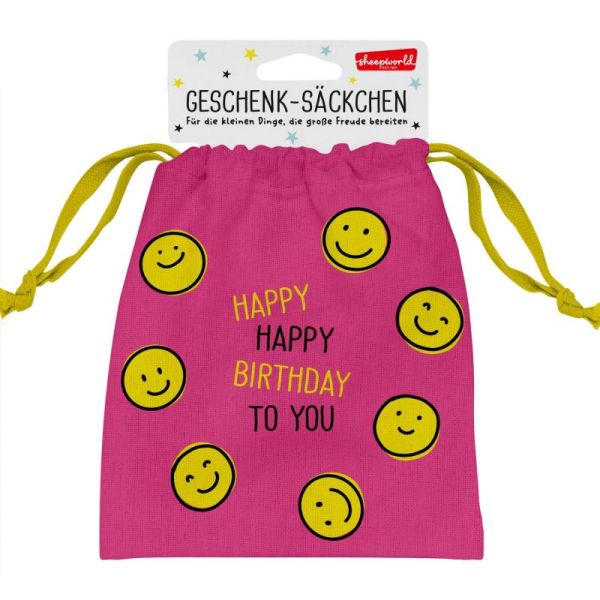 Geschenk Säckchen - Happy Happy Birthday