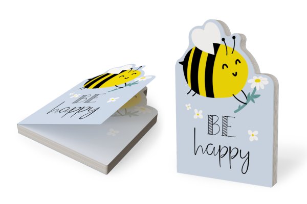 Notizblock Biene - be happy