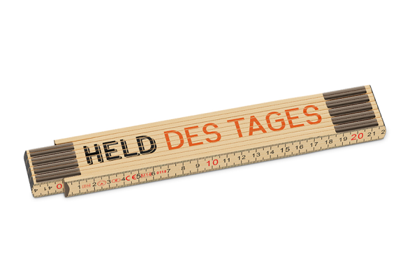 Zollstock "Held des Tages"