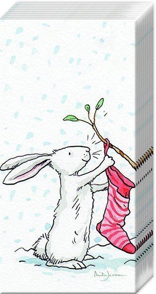 Papiertaschentücher "Charming Snow Rabbits"