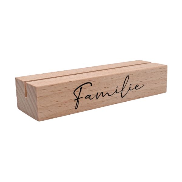 Kartenhalter Holz "Familie"