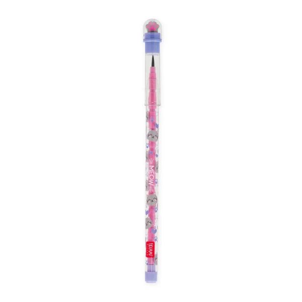 Legami Stapelbarer Bleistift mit Radiergummi - Kitty