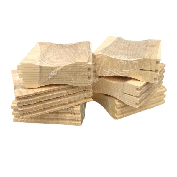 50 Stück Holzrähmchen für Wabenhonig 10 x 10 cm, in Teilen
