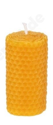 Bienenwachskerze Wabenstumpen klein 6x3,5