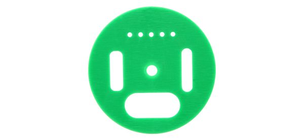 Fluglochrosette mit Drohnensperre grün, Ø 50 mm