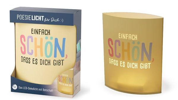 Poesielicht "Einfach schön, dass es dich gibt"
