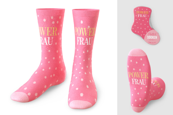 Zaubersocken Mädels Gr. 36-40, Power Frau