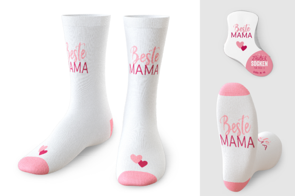 Zaubersocken Mädels Gr. 36-40, Beste Mama