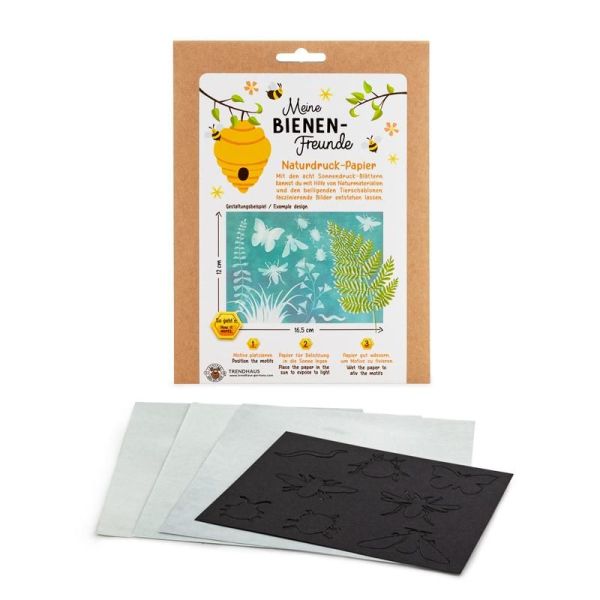 Meine Bienenfreunde Naturdruck-Papier