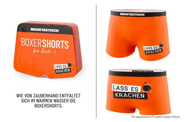 Magische Boxershorts "Lass es krachen" Gr. L