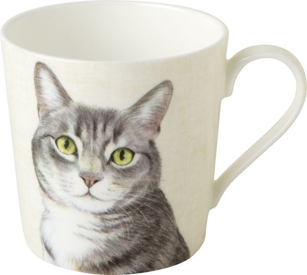 Bone China Becher "Farm Cat" cream