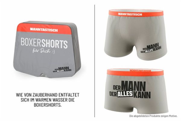Magische Boxershorts "Der Mann der alles kann", Gr. L