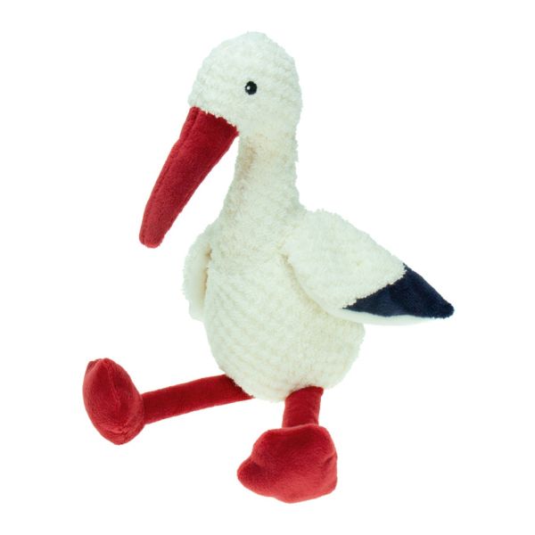 Plüsch Storch gehäkelt 21 cm