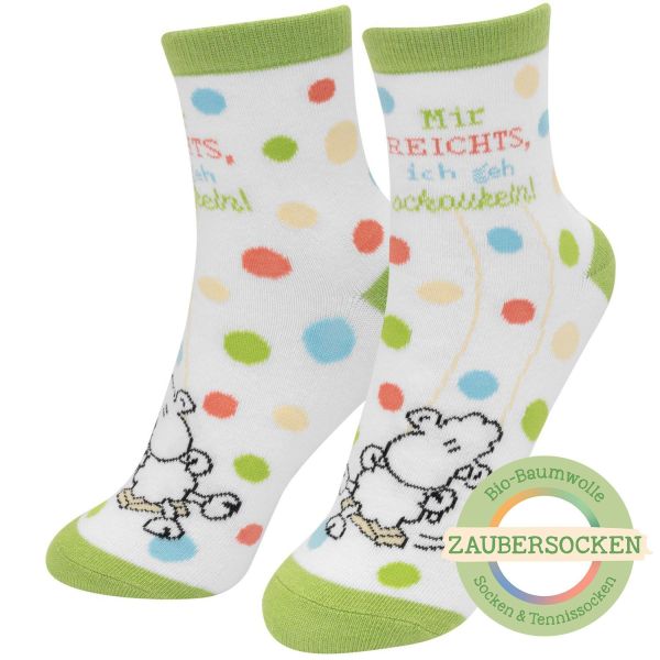Zaubersocken "Mir reichts ich geh Schaukeln" Gr. 36-40