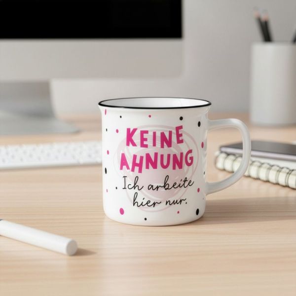 XL-Tasse "Keine Ahnung, ich arbeite hier nur"