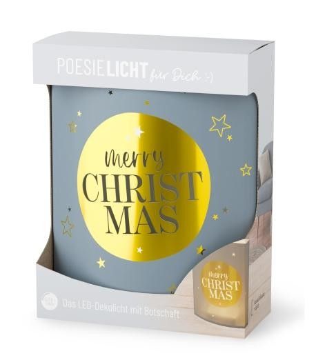 Poesielicht "Merry Christmas"