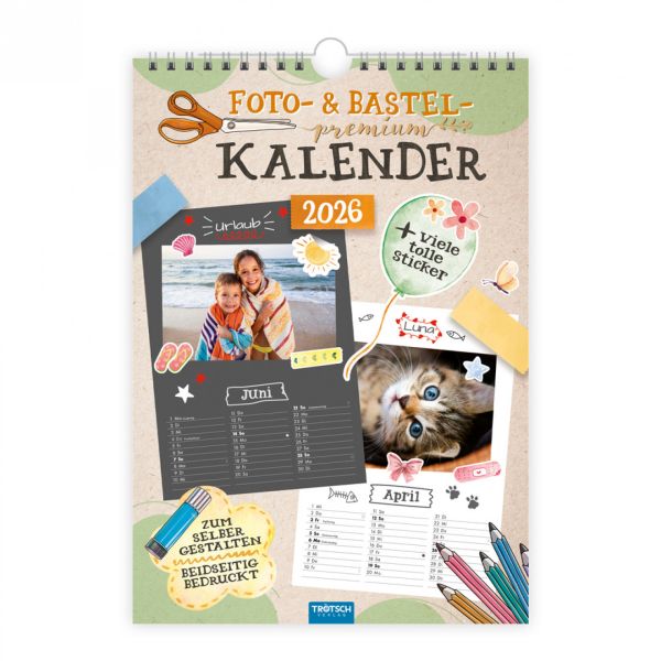Premium-Foto/Bastelkalender 2026
