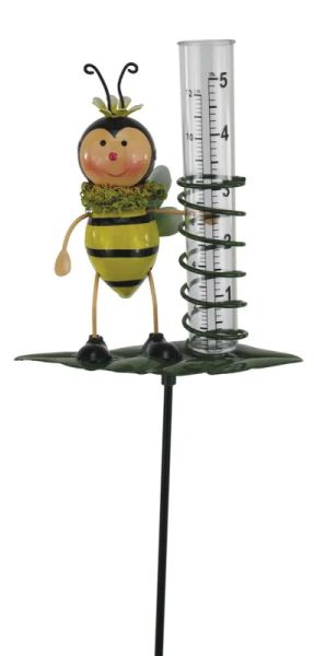 Regenmesser Biene, metall