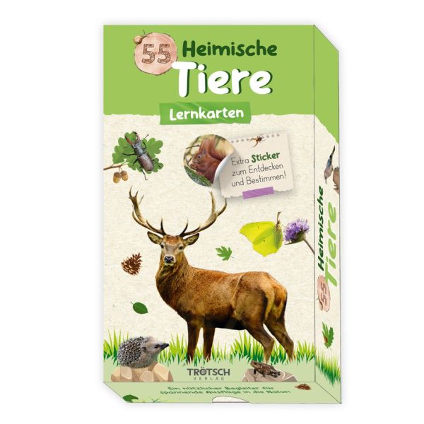 55 Lernkarten Heimische Tiere