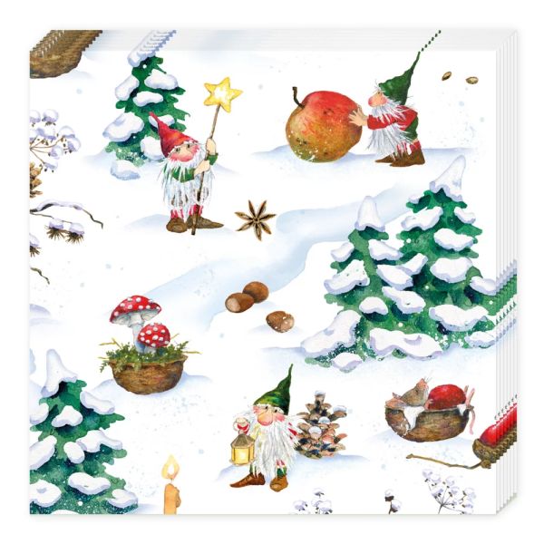 Lunch-Servietten "Weihnachtswichtel"