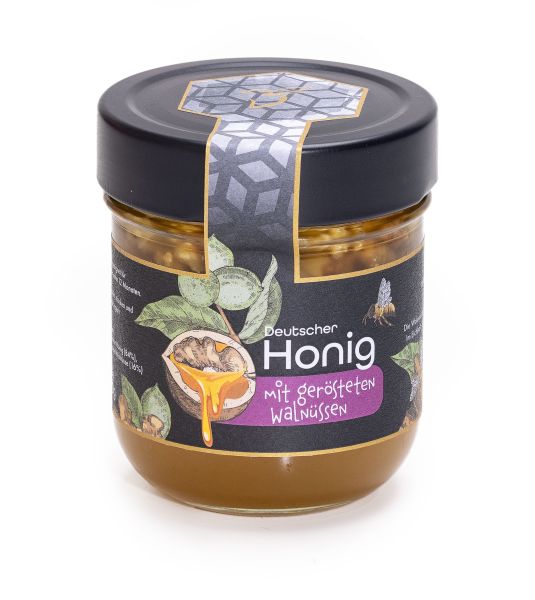 Honig mit gerösteten Walnüssen, 220 g