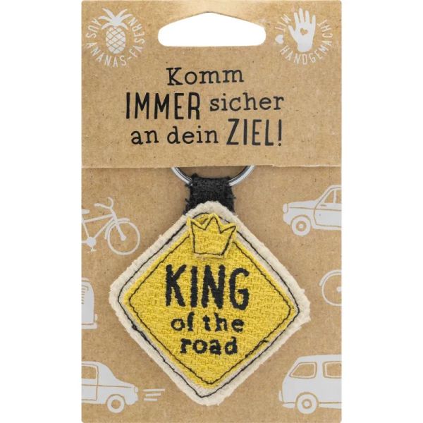Schlüsselanhänger aus Ananas-Fasern » King of the Road «