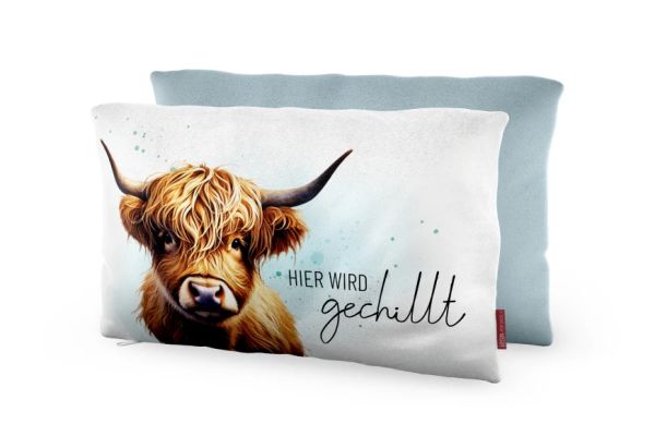 Kissen Für Dich "Rind-Hier wird gechillt"